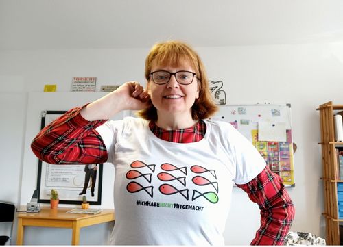 Customer photo review of SPASSKULTUR PREMIUM SHIRT MÄDELS • #ICHHABENICHTMITGEMACHT