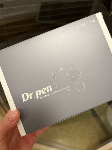 Customer photo review of Dr Pen M8 With Cartridges | Derma Microneedling Pen Skin Care Kit