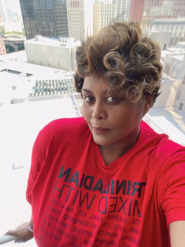 Customer photo review of Trinidadian Mixed With "Soca & Doubles" T-Shirt