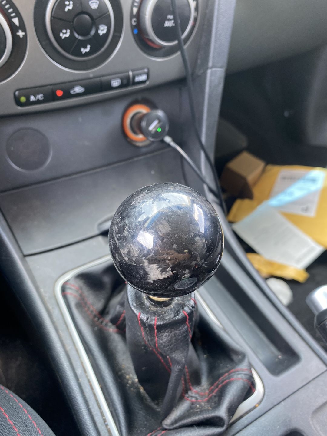 Customer photo review of Forged Carbon Fiber Shift Knob
