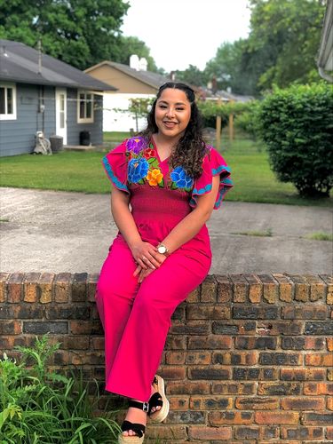 Customer photo review of Mexican Butterfly Sleeve Jumpsuit. Jumpsuit Mariposa.