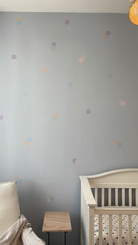 Customer photo review of Hand Drawn Dots | Large Decal Set