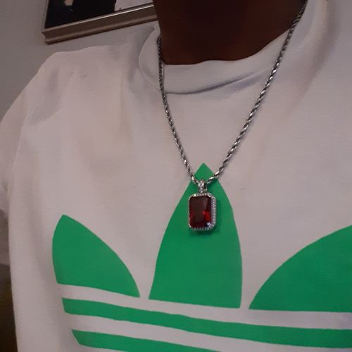 Customer photo review of 925 Silver 3mm Italian Diamond Cut Rope Chain