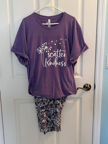 Customer photo review of Scatter Kindness T-Shirt