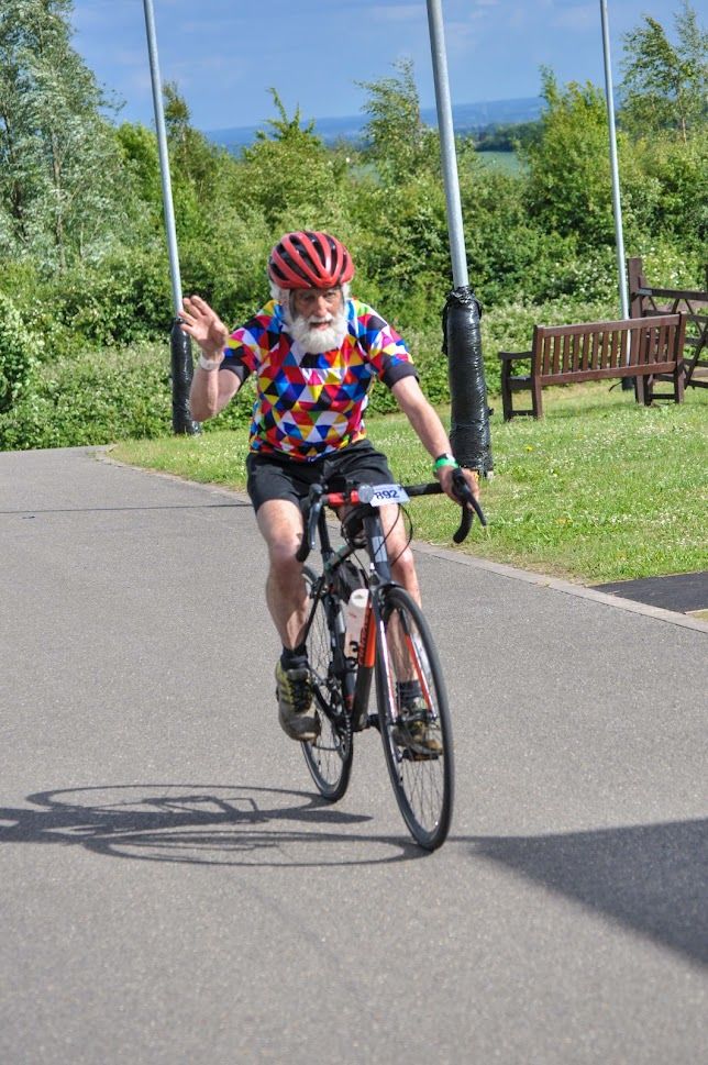 Customer photo review of Colourful Triangles Cycling Jersey
