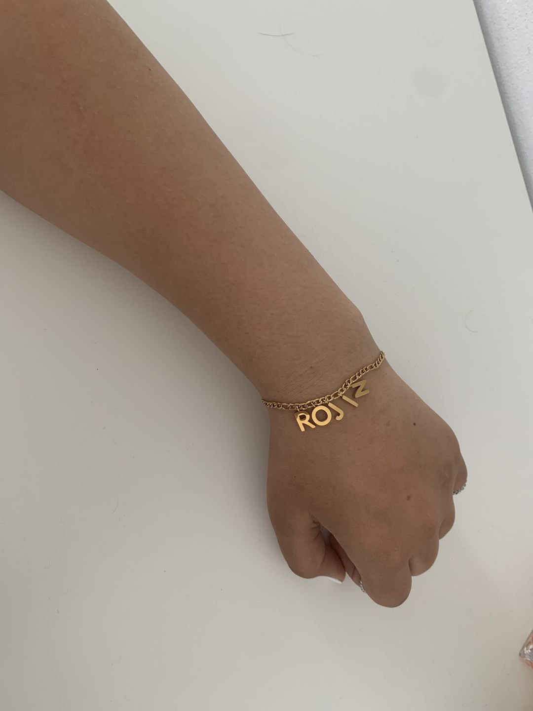 Customer photo review of Personalisiertes Armband | 18K vergoldet