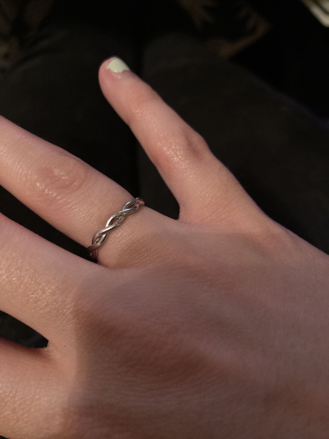 Customer photo review of Braided Ring - Silver