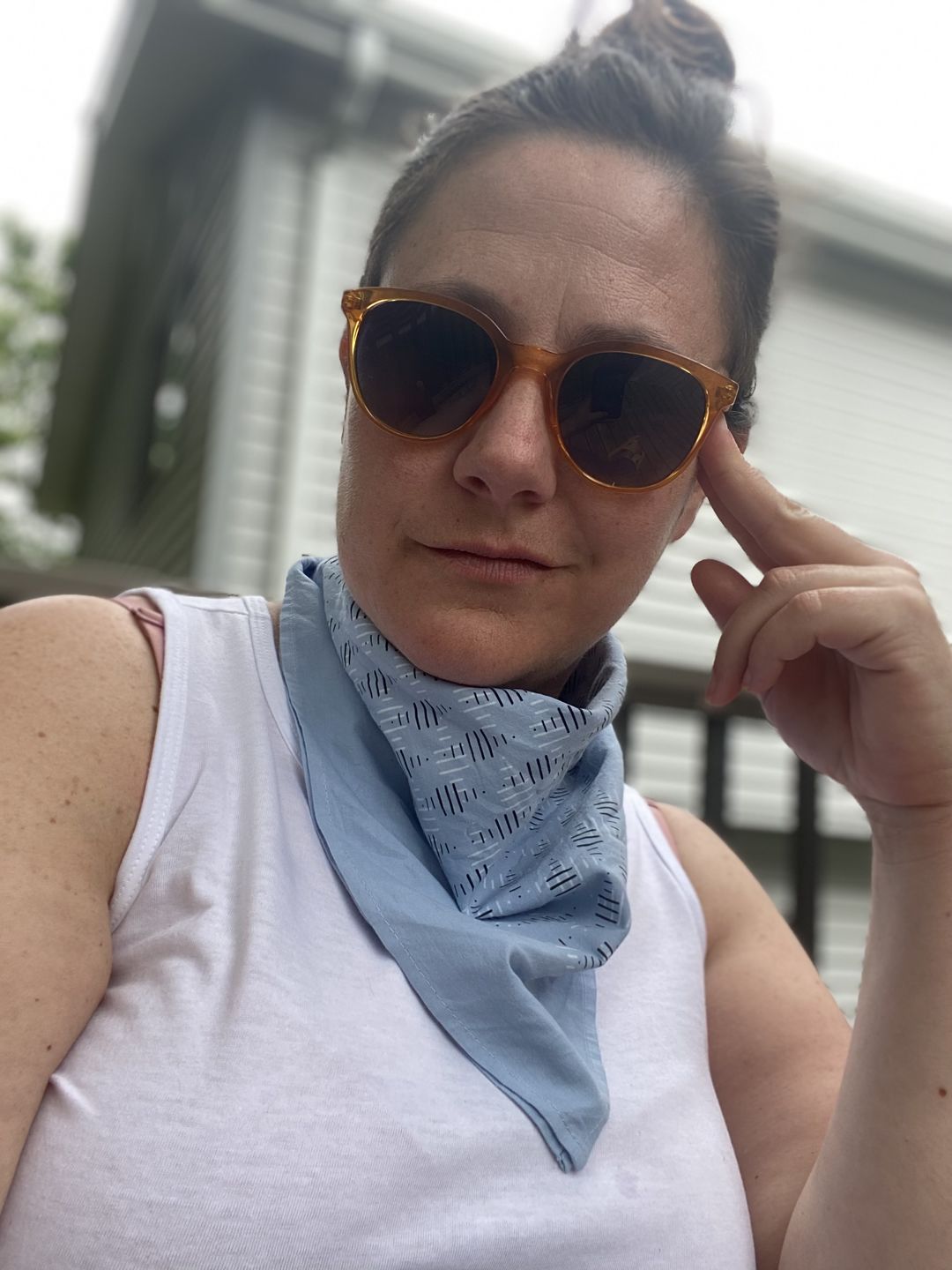 Customer photo review of 'fuck all y'all' bandana
