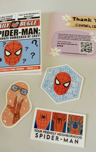 Customer photo review of Neighborhood Spidey Sticker Pack