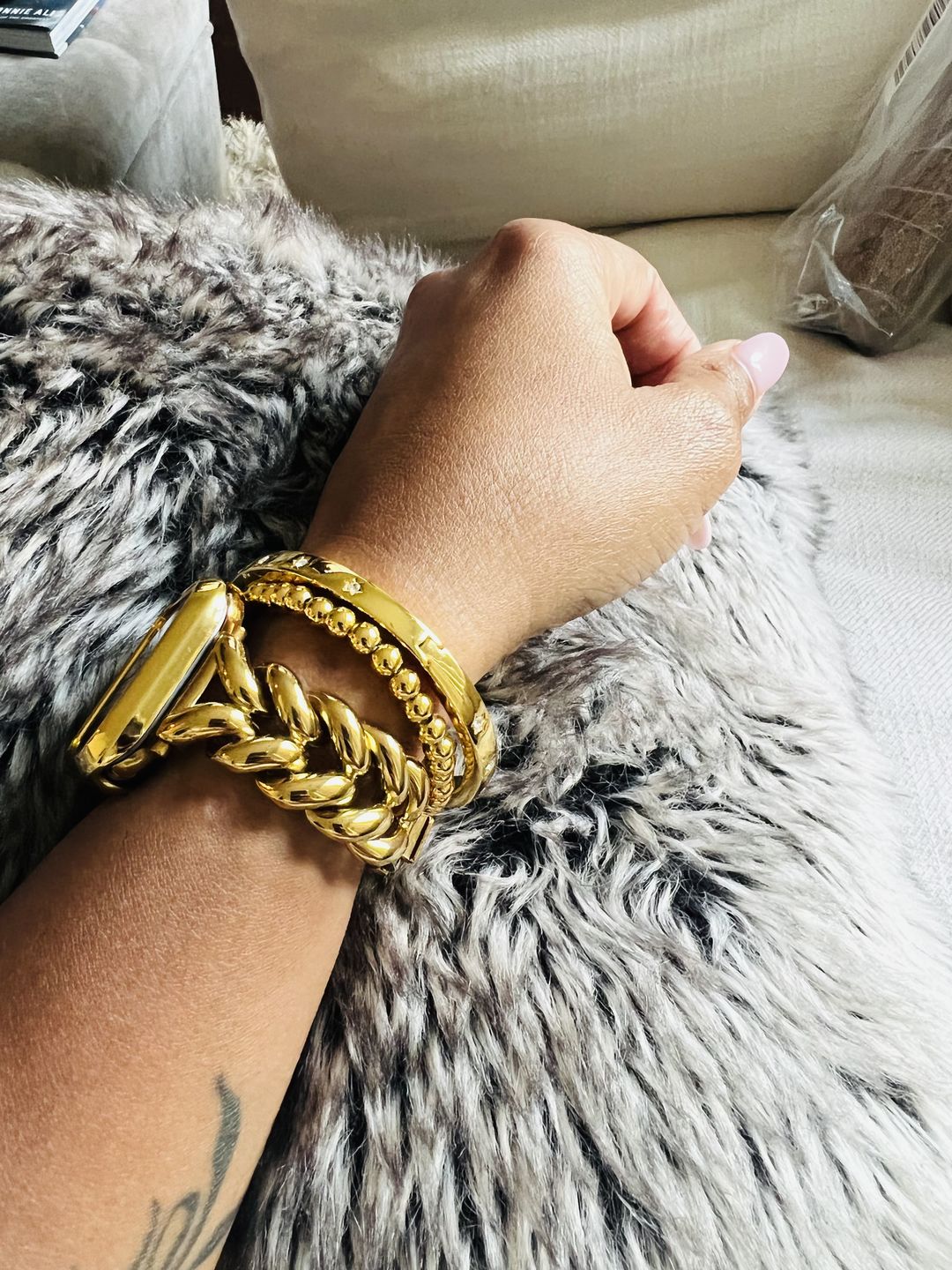 Customer photo review of Herringbone Band for the Apple Watch