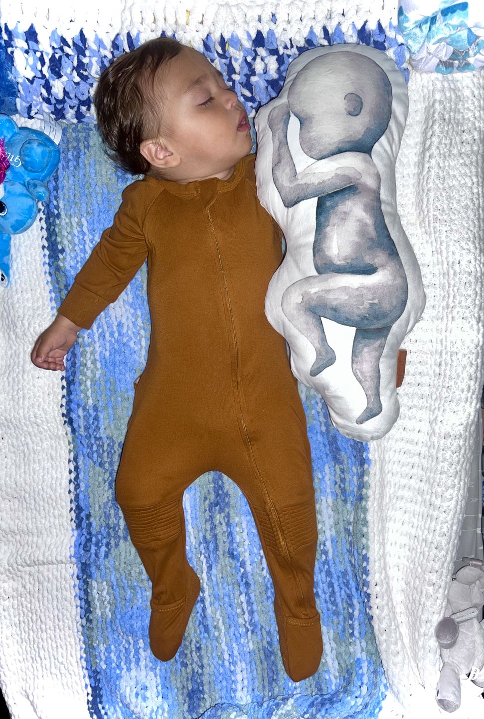 Customer photo review of Birth Pillow Watercolor One