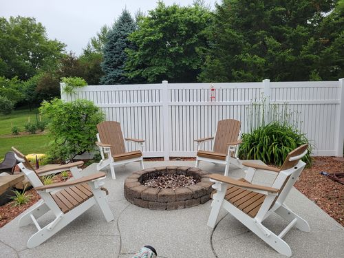 Customer photo review of Set of 4 DuraWeather Poly® King Size Folding Adirondack Chair With Collapsible Cup Holders