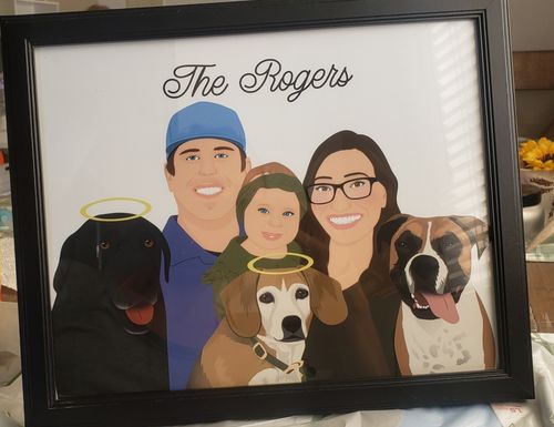 Customer photo review of Custom Fur-mily Portrait