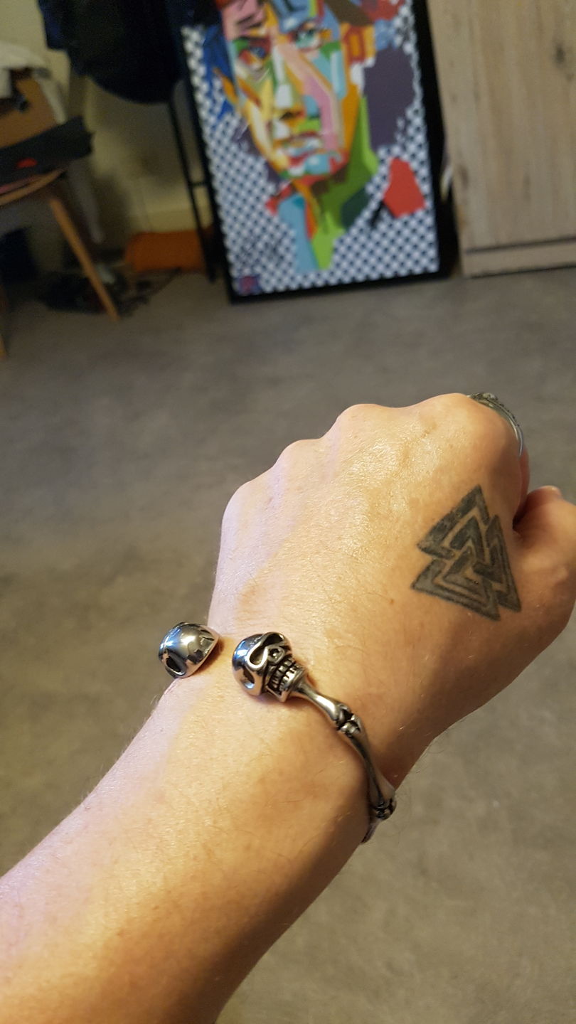 Customer photo review of SKULLED. - BRACELET