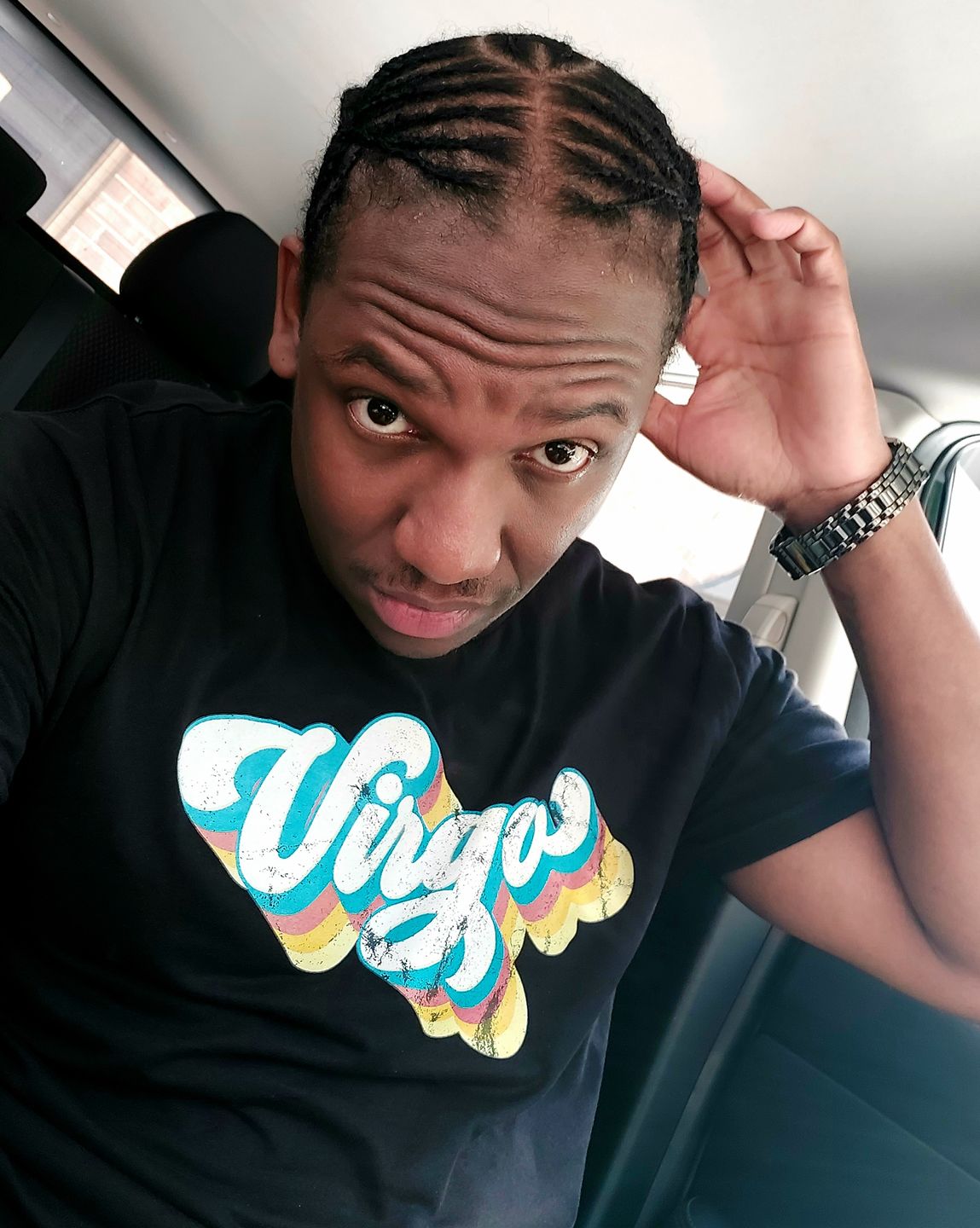 Customer photo review of Retro Distressed Virgo Birthday Shirt