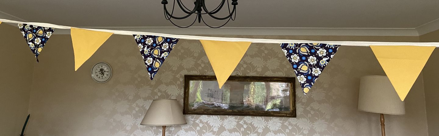 Customer photo review of Flowers & Elephants Cotton Poplin Fabric - 58" wide