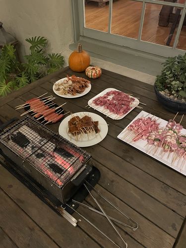 Customer photo review of YAK Hibachi Charcoal Grill