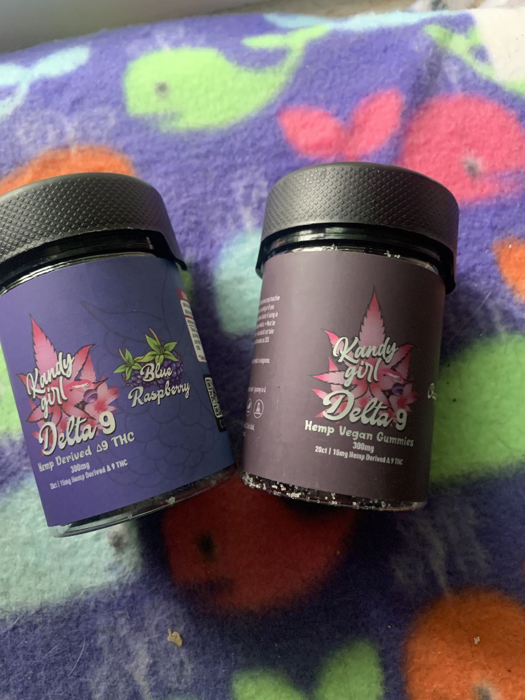 Customer photo review of Delta 9 THC Gummies Vegan Grape 300MG