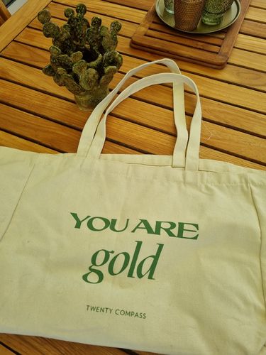 Customer photo review of You Are Gold Tote
