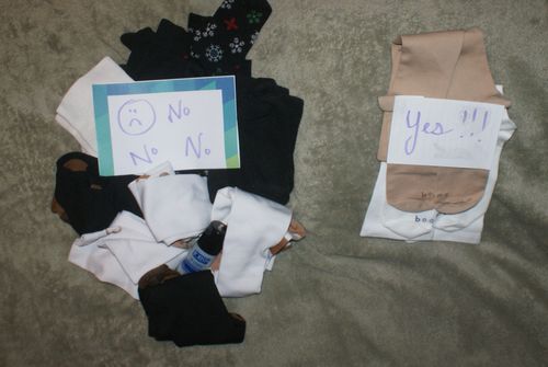 Customer photo review of Knee-High Compression - White