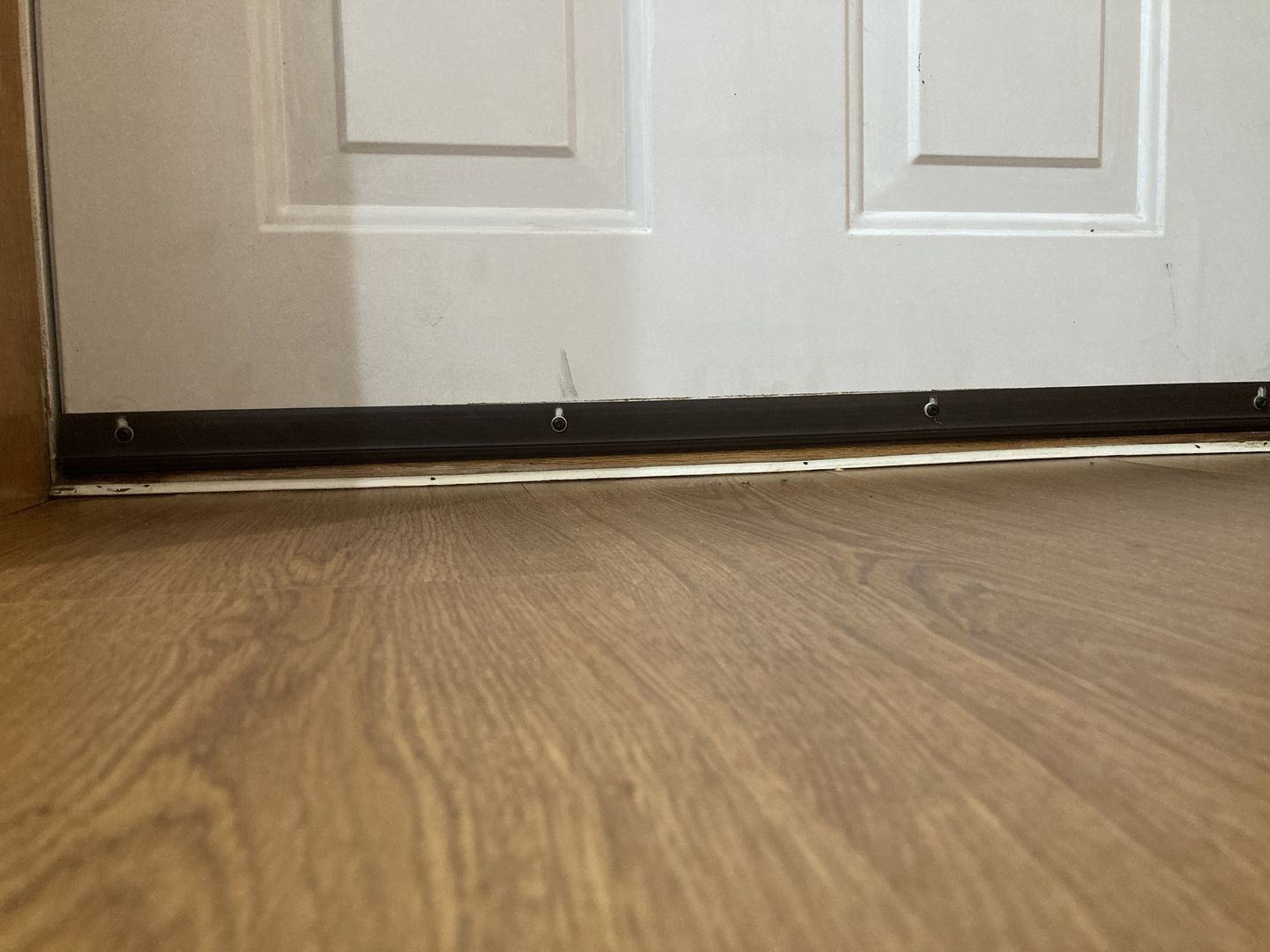 Customer photo review of 36" Universal Wrap-Around Door Sweep
