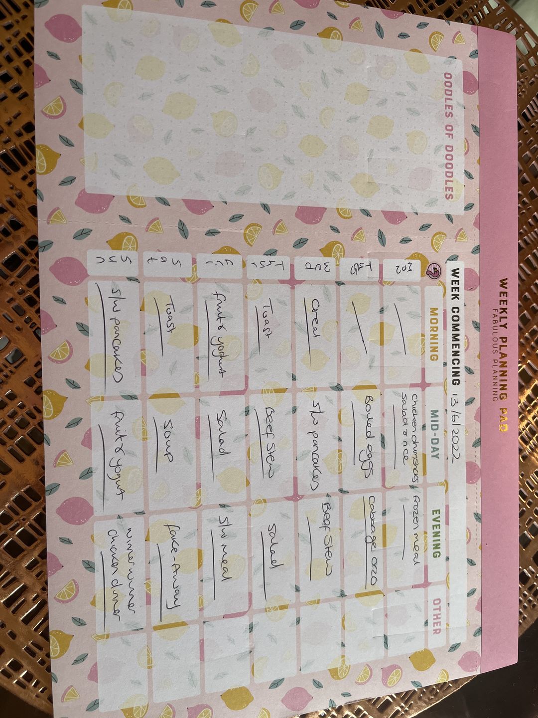 Customer photo review of A4 - Yearly Planning Pad - Pink Lemonade