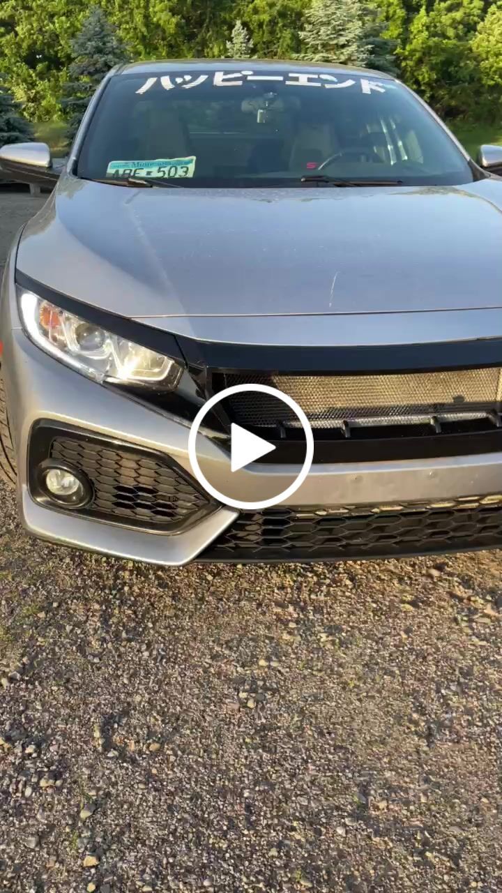 Customer video review of Sports Grille w/ Steel Mesh - Glossy Black for 16-21 Honda Civic Sedan/Hatchback/FK8