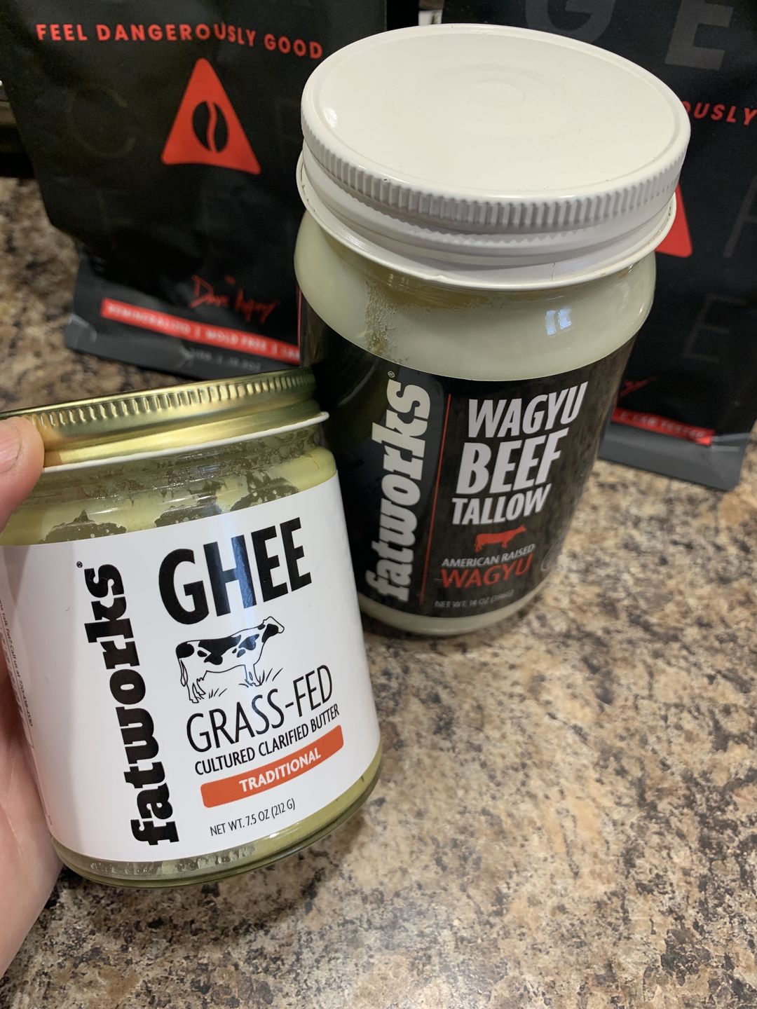 Customer photo review of Organic Grass Fed Cultured Cow Milk Ghee (7.5 oz)