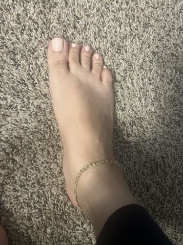 Customer photo review of 14K Cuban Anklet by GD