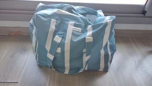 Customer photo review of Bolsa MyBigBag Rayas Azul Mar