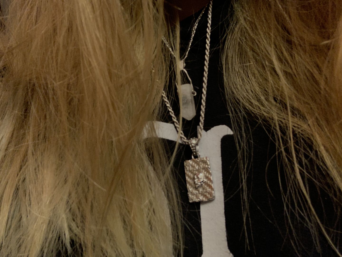 Customer photo review of LAUGH NOW, DIE LATER PENDANT
