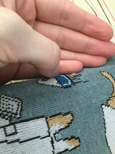 Customer photo review of "Science Cats" Cotton Crew Socks by Good Luck Sock