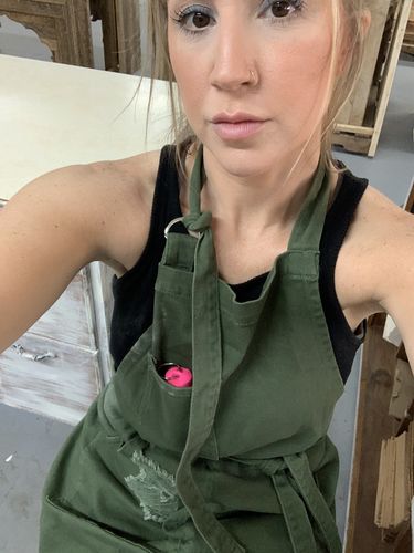 Customer photo review of Olive Green Apron