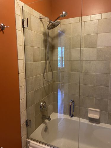 Customer photo review of 1-Spray Dual Shower Head Set