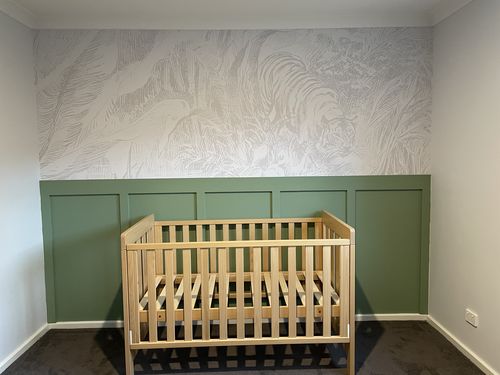 Customer photo review of The Tiger Mural Wallpaper