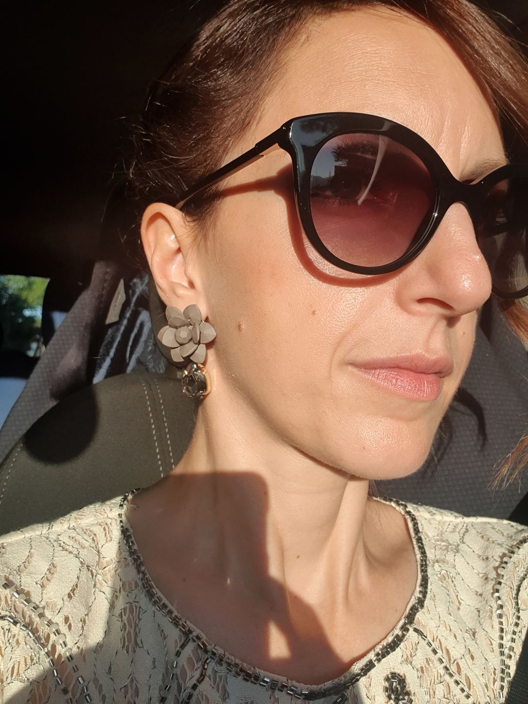Customer photo review of Giglio Tortora con Goccia Swarovski Black Diamond