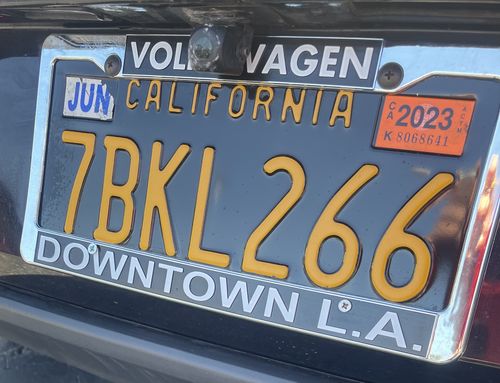 Customer photo review of 1963 CALIFORNIA LICENSE PLATE 6"x12" (156.5mm x 305mm)