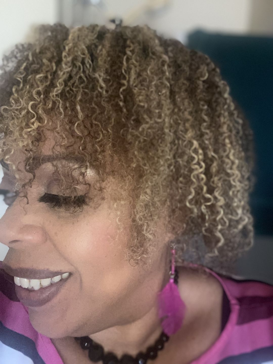 Customer photo review of Curl Elixir Flaxseed Gel