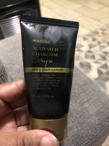 Customer photo review of Activated Charcoal Shampoo (75ml)