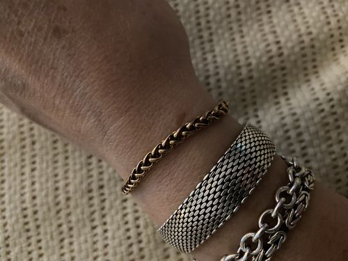 Customer photo review of 4mm Wheat Chain Bracelet