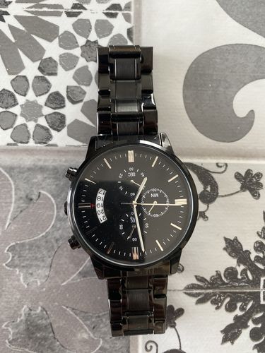 Customer photo review of Montre Acier Inoxydable Personnalisée - Au meilleur papa - Ta famille d'amour