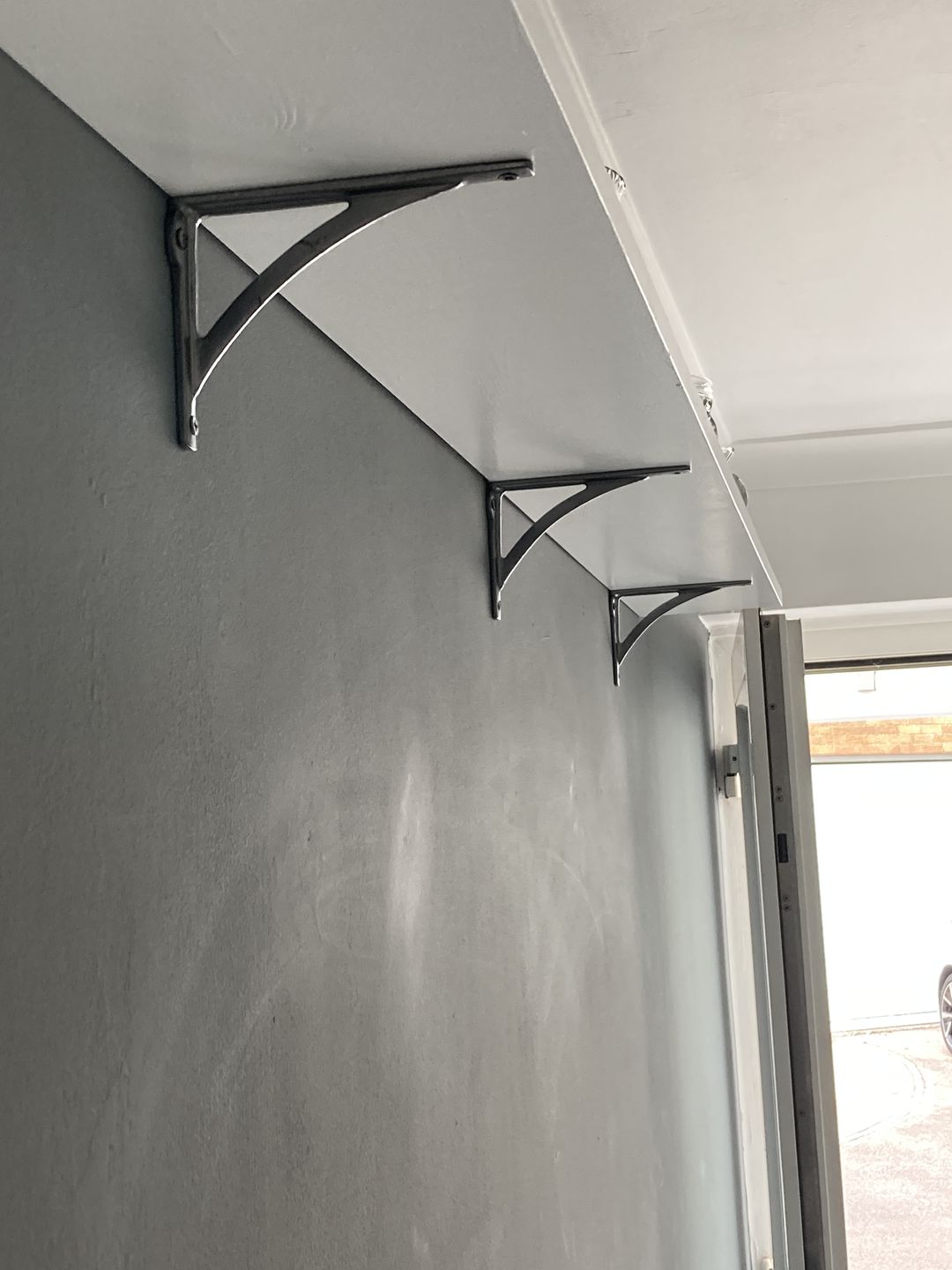 Customer photo review of 6 Inch Ironbridge Cast Iron Shelf Bracket