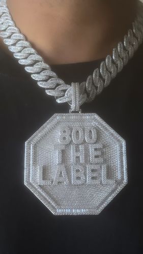 Customer photo review of Custom Round Name Pendant