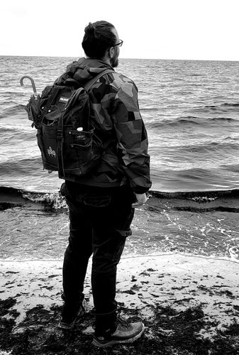 Customer photo review of Rucksack Mit Patch / Olivgrau (🌲)