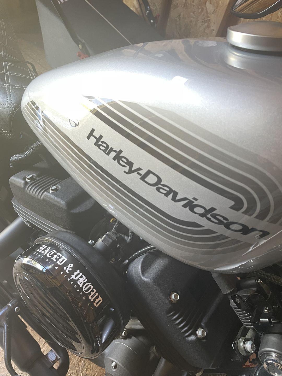 Customer photo review of HATED & PROUD 5.5" X 1.25" STICKER