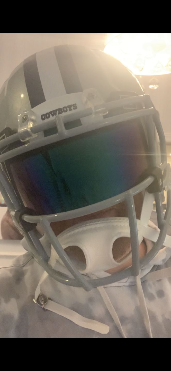 Customer photo review of Dallas Cowboys Riddell Revolution Speed Authentic Football Helmet