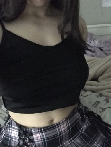 Customer photo review of BLACKPINK lace-up Tartan Pleated Skirt