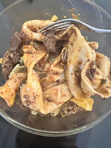 Customer photo review of [N1] Spicy Cumin Lamb Hand-Ripped Noodles Meal Kit (4 Servings)