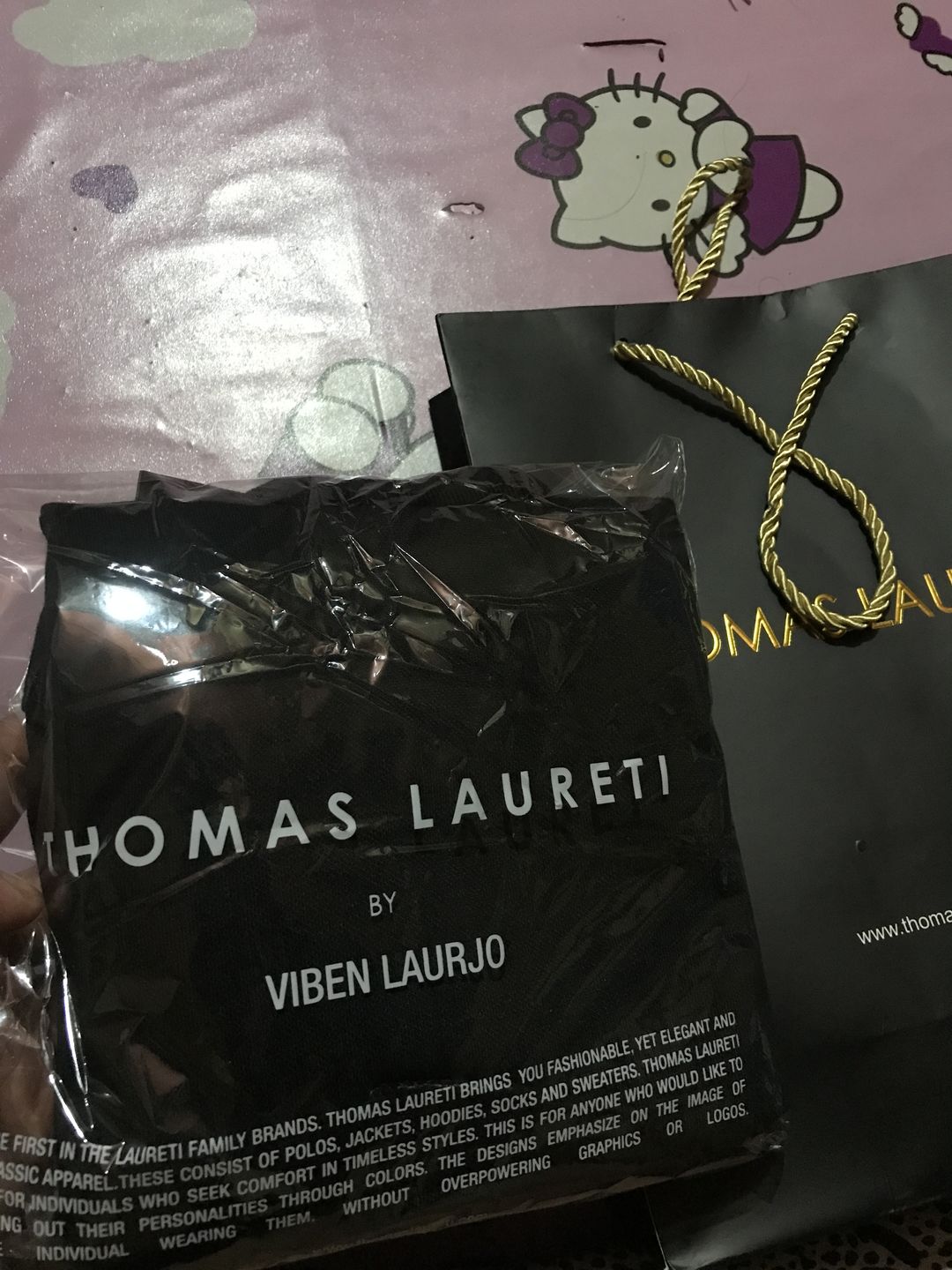 Customer photo review of Men's Thomas Laureti Black Polo Shirt