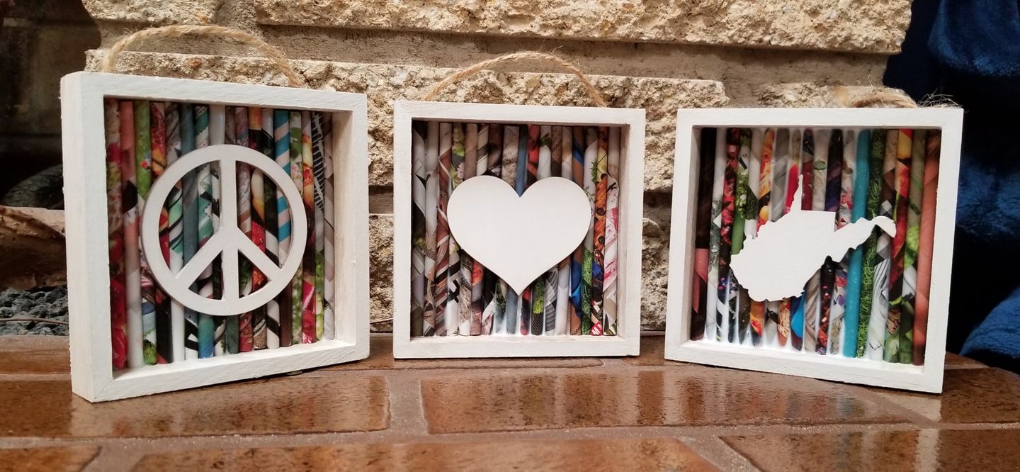 Customer photo review of Unfinished Wooden Peace Symbol Shape - Craft - up to 24" DIY